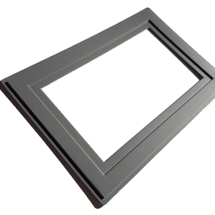 Grey Double Light Switch Socket Finger Plates Surround Wall Protector Cover