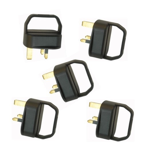 5 Mains EASY PULL GRIP HANDLE Plug uk 13A Mobility Arthritis Disability Black
