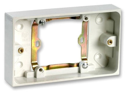 Single To Double Adaptor Wall Socket Converter 1 Gang 2 Gang Way Slim Pattress