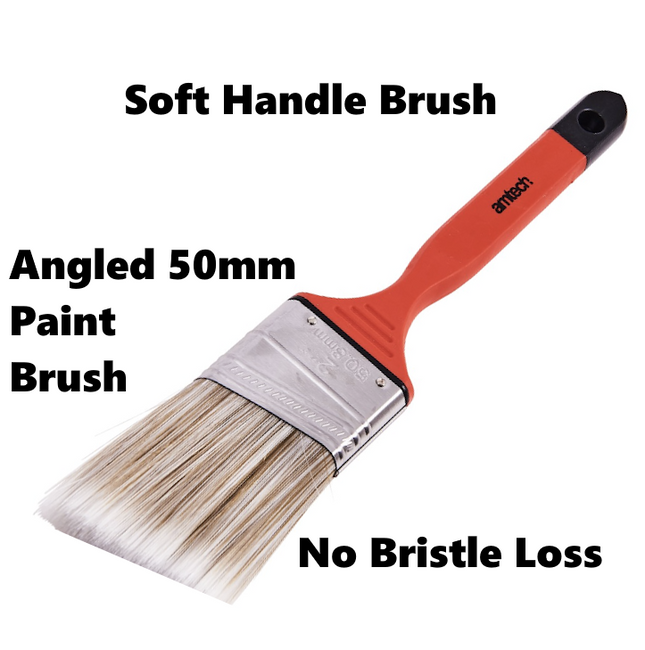 50mm Angled Paint Brush Cutting In / Edging Corners Painting Synthetic Bristle