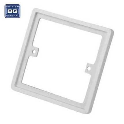 BG 10mm Single Double 1 / 2 Gang Spacer Frame Light Switch Socket Back Box Plate