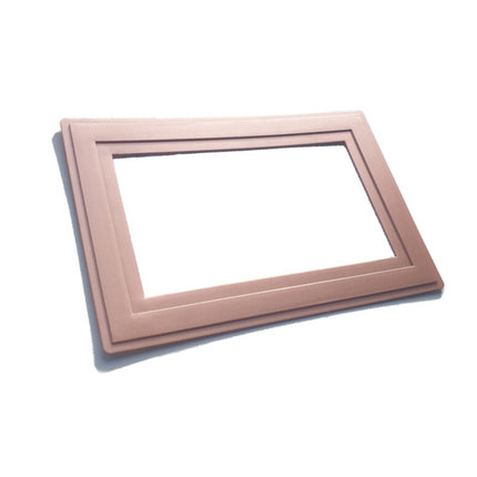 Rose Gold Double Light Switch Socket Finger Plates Surround Wall Protector Cover