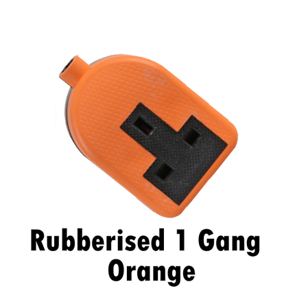 13 Amp Pro Elec 1 Gang Rubber Socket 13A Heavy Duty Mains Electrical PRO-ELEC