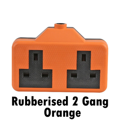 Heavy Duty Rubber Extension 13A Mains Electric High Impact Trailing Plug Socket