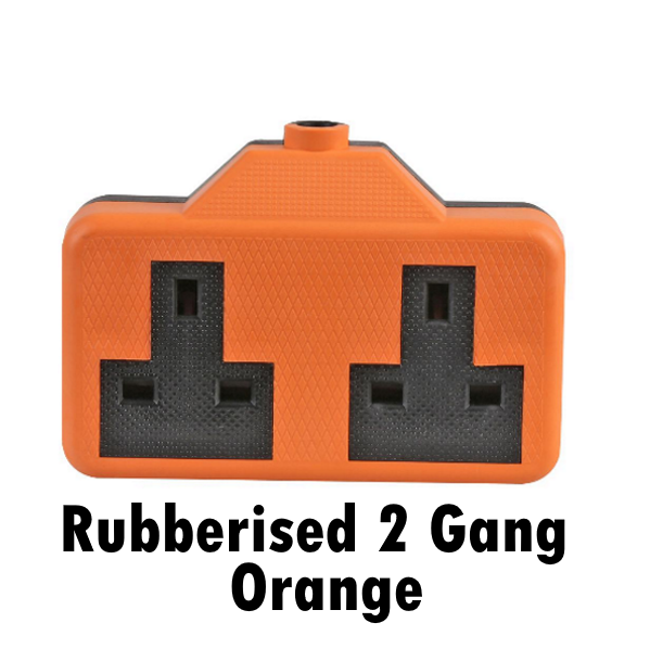 Heavy Duty Rubber Extension 13A Mains Electric High Impact Trailing Plug Socket