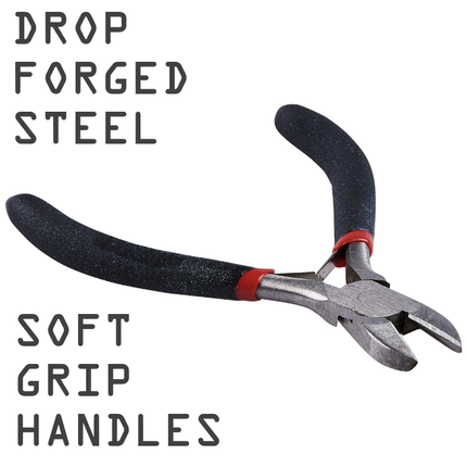 Small Mini Diagonal Side Cutters Precision Jewellery Craft Spring Grip Handles
