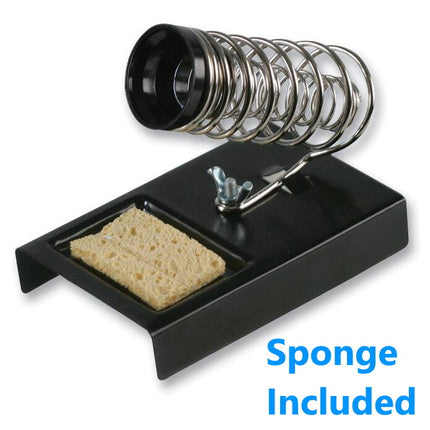 Quality Soldering Iron Holder Spring Stand with Sponge Solder Electronics Metal