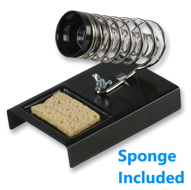 Quality Soldering Iron Holder Spring Stand with Sponge Solder Electronics Metal