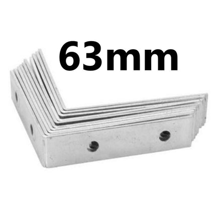 10x Corner Braces Right Angle L Shape Plate Fence Shelf Repair Brace Brackets