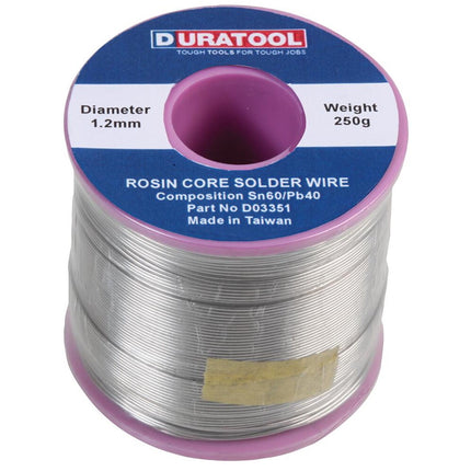 60/40 Tin lead Solder Wire Rosin Soldering Flux 1.2mm Low Melting 190°C 250g