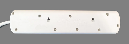 3 Gang Mains Extension Lead 3 Way 2 Metre UK Power Sockets Switched - Grey 2m