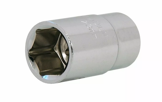 21mm / 23mm Socket For Car Wheel Nuts - 1/2" Drive Neilsen