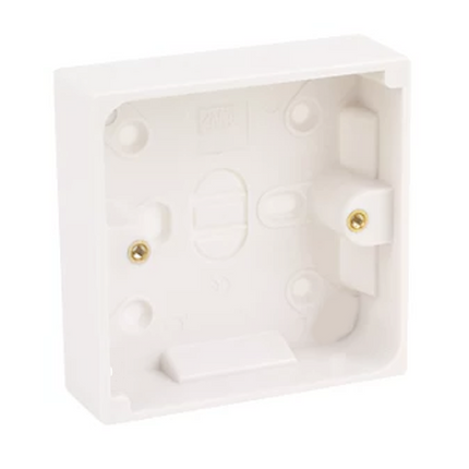 Switched Plug Sockets White Plastic UK Light Electrical Wall Socket 13 Amp