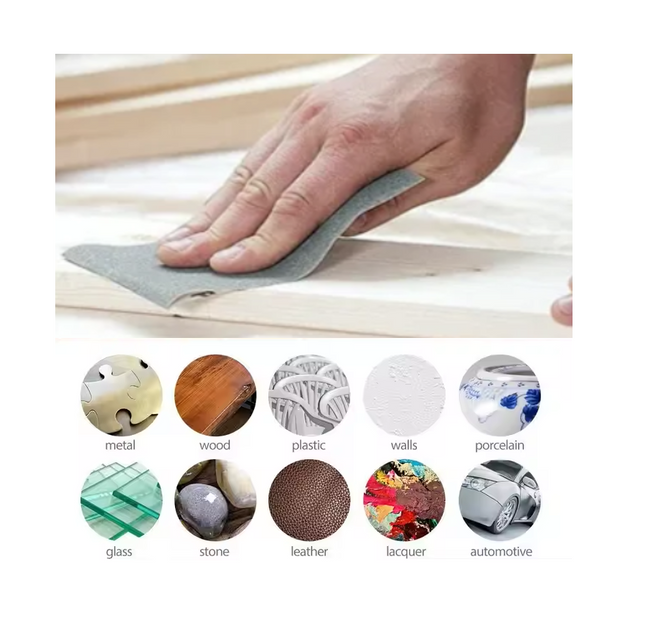 WET & DRY SANDPAPER Sand Paper 60 - 600 Fine GRIT Metal Filler Wood Mixed Pack