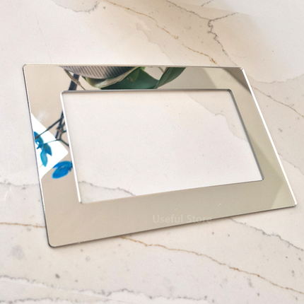 Mirror Double Light Switch Socket Finger Plates Surround Wall Protector Cover