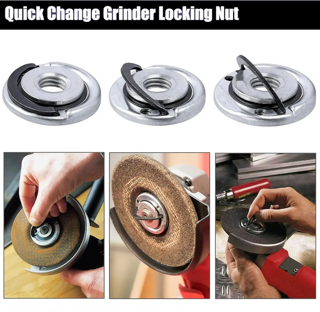 Useful Store M14 Quick Change Release Angle Grinder Flange Locking Nut TOOL FREE