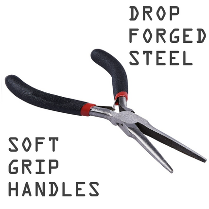 Small Mini Extra Long Nose Plier Precision Jewellery Craft Spring Grip Handles