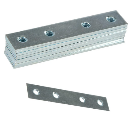 Steel Mending Fixing Plate Flat Brackets Straight Repair Braces Joining 75mm