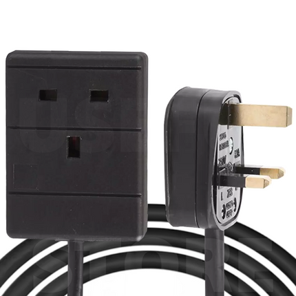 1 Way Gang Single Socket Mains Electric Extension Lead 0 - 10M Cable 13A UK Plug