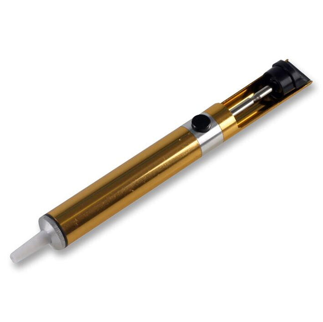 Gold Solder Sucker Desoldering Pump Vacuum Desolder Remover Tool Aluminium Metal