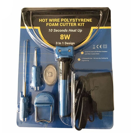 3 in 1 Hot Wire Electric Foam Cutter Styrofoam Polystyrene Cutting Tool Set 8W