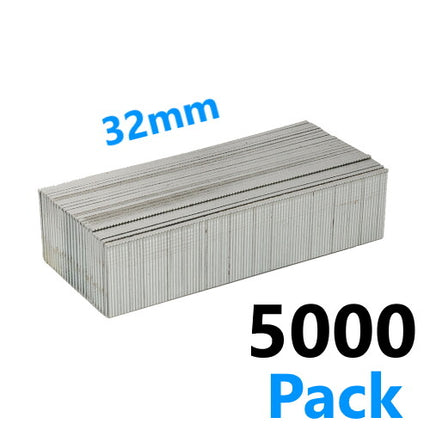 5000 x Brad Nails Galvanised Smooth Shank Gun 12,25,32,38,50mm Nailer 18 Gauge