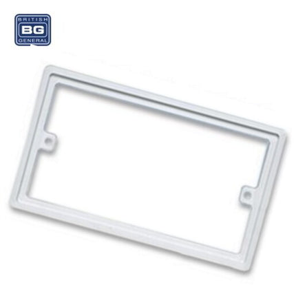 BG 10mm Single Double 1 / 2 Gang Spacer Frame Light Switch Socket Back Box Plate