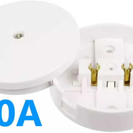 30A Amp Junction Box Mains UK Electrical 3 Terminal White Connector