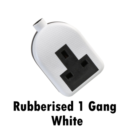 Heavy Duty Rubber Extension 13A Mains Electric High Impact Trailing Plug Socket