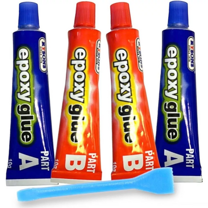 4 Pack Epoxy Hardener & Resin Glue Adhesive Kit Bonds Glass Metal Plastics Wood
