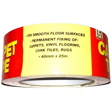 DOUBLE SIDED MULTI-PURPOSE STRONG ADHESIVE TAPE CARPET TAPE HEAVY DUTY 48 x 25m