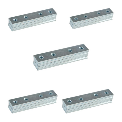 Steel Mending Fixing Plate Flat Brackets Straight Repair Braces Joining 75/100mm