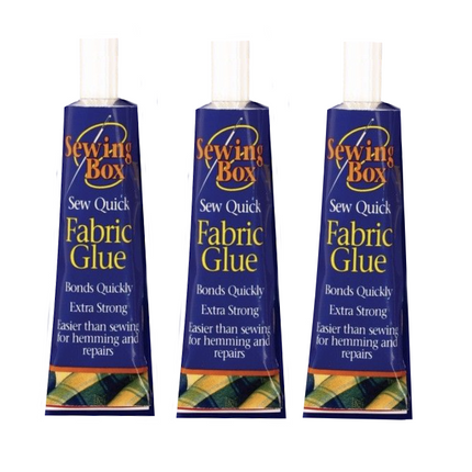 3x Extra Strong Fabric Glue Quick Bond Adhesive for Hemming Sewing No Stitch