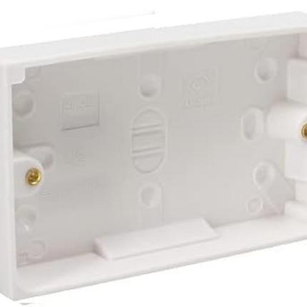 Switched Plug Sockets White Plastic UK Light Electrical Wall Socket 13 Amp