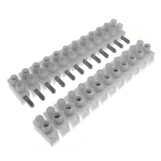 6A 12 Way Block Plug In Terminal Strips Connector Blocks Male & Female 6 amp