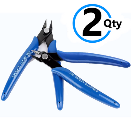 2 Qty Precision Flush Cutters Electronics Networking Cable Flush Cut Side Snips