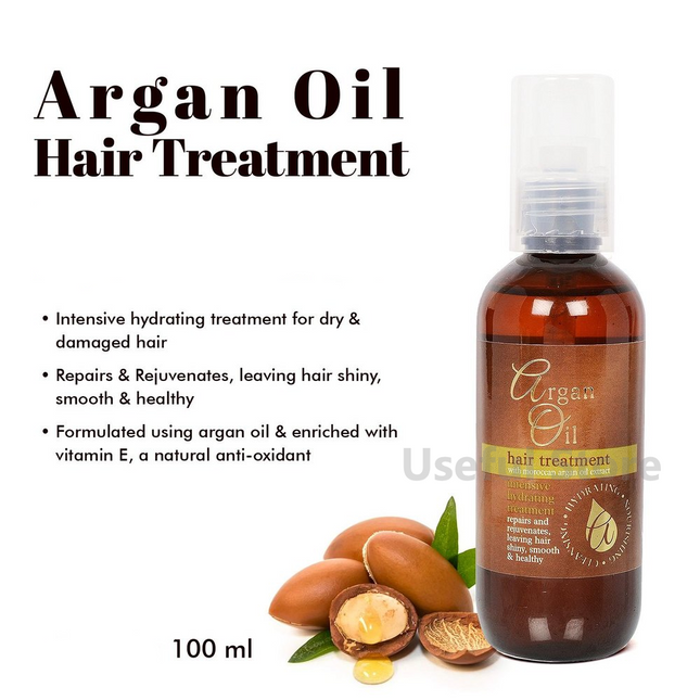 Argan Oil Hydrating Hair Treatment with Vitamin E & Moroccan Argan Oil - 100ml