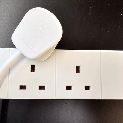 2 Way Gang Double Socket Mains Electric Extension Lead 1 - 10M Cable 13A UK Plug