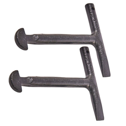 2 x Steel T-handle Manhole Lifting Keys Drain Cover Lid Lifter Tool & Scraper