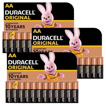 Duracell Original AA AAA Batteries Alkaline Power LR03, LR6 Long Lasting Expiry