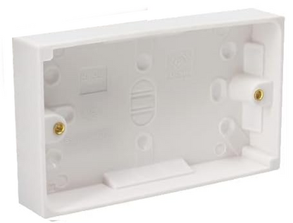 Switched Plug Sockets White Plastic UK Light Electrical Wall Socket 13 Amp
