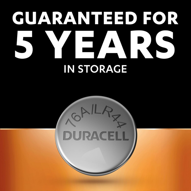 Duracell LR44 Batteries AG13 357 A76 RW82 L1154 SR44 Coin Cell Button Alkaline