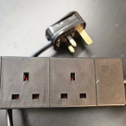 2 Way Gang Double Socket Mains Electric Extension Lead 1 - 10M Cable 13A UK Plug