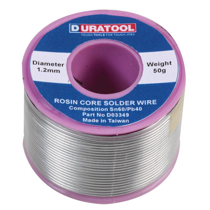 60/40 Tin lead Solder Wire Rosin Soldering Flux 1.2mm Low Melting 190°C 50g