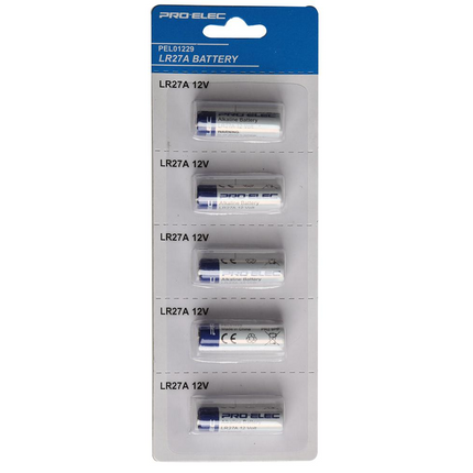 MN27 LR27 A27 27A Battery for Car Key Fobs, Garage Door Remotes 5 Pack