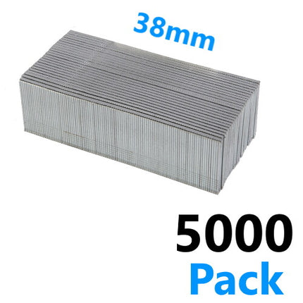 5000 x Brad Nails Galvanised Smooth Shank Gun 12,25,32,38,50mm Nailer 18 Gauge
