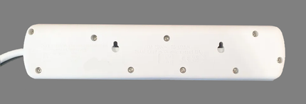 3, 4 or 5 Way Gang Extension Lead Grey Individually Switched UK Plug 13A 1 - 10m