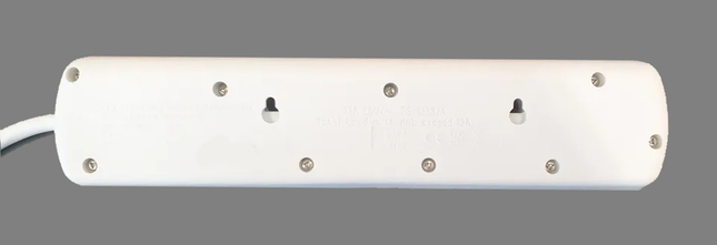 3, 4 or 5 Way Gang Extension Lead Grey Individually Switched UK Plug 13A 1 - 10m