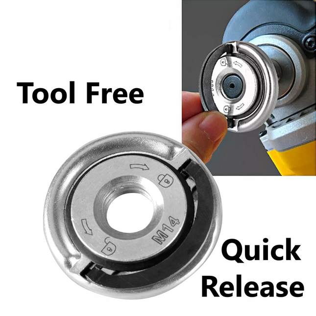 Useful Store M14 Quick Change Release Angle Grinder Flange Locking Nut TOOL FREE