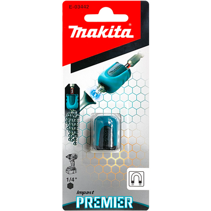 E-03442 Makita Mag Boost Premier Magnetic Magnetise Holder Hex Adaptor Bits